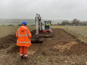 ADAS archaeology trial trench